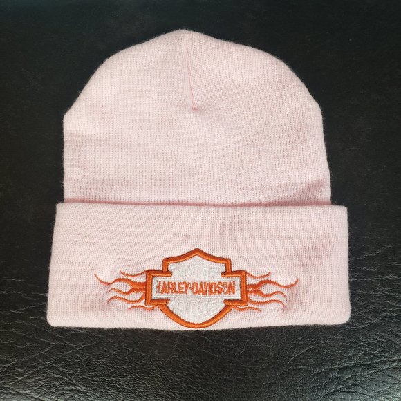 Harley-Davidson Accessories - Harley Davidson Light Pink Beanie